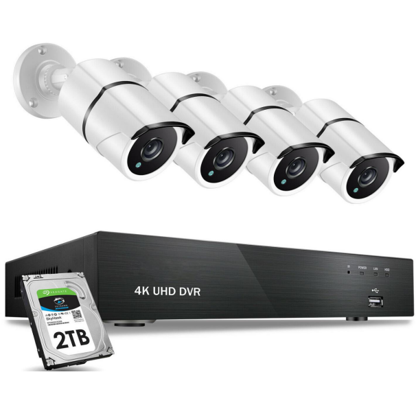 8Mp Coaxial CCTV System Kit