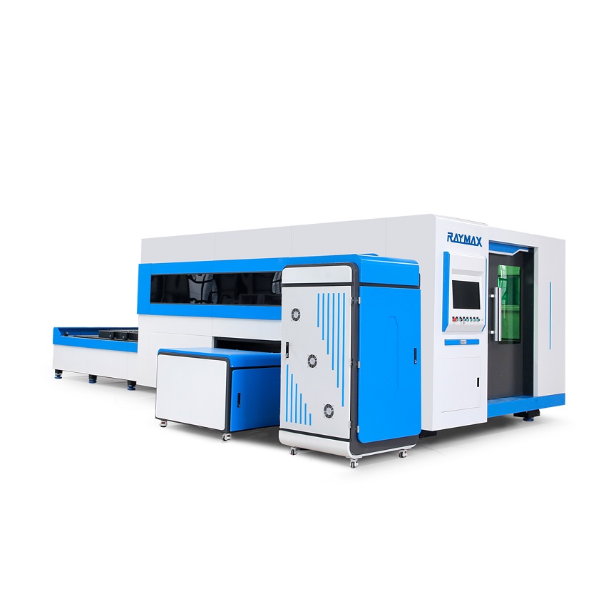 Sheet metal fiber laser cutting machine with exchangeable table