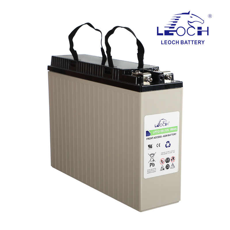 Leoch LPF12-100 12V100Ah Front terminal lead acid battery