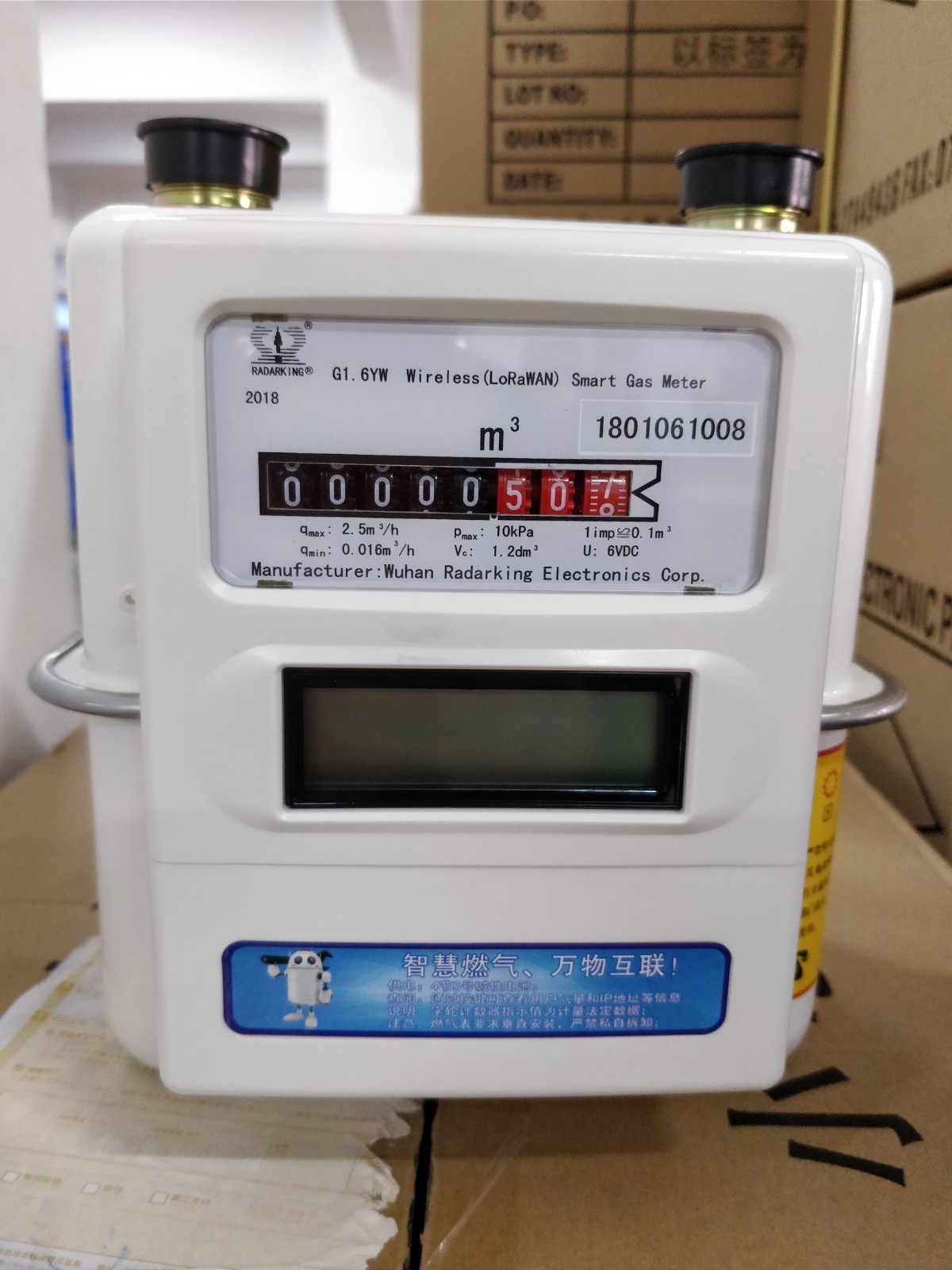 LoRaWAN smart gas meter