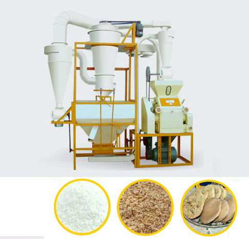 Family use 9-15T wheat/ maize milling machine