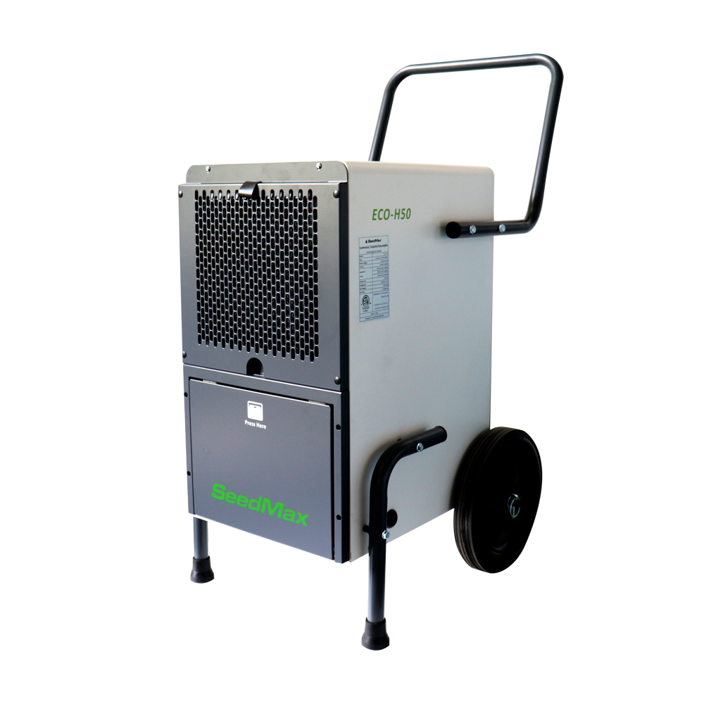 Seedmax 102 Pints Greenhouse Mobile Steel Commercial Dehumidifier