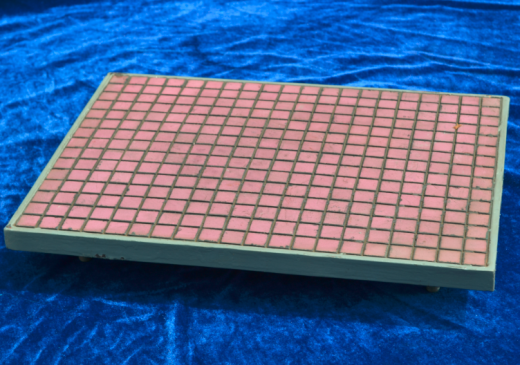 Ceramic rubber and steel plate composite lining