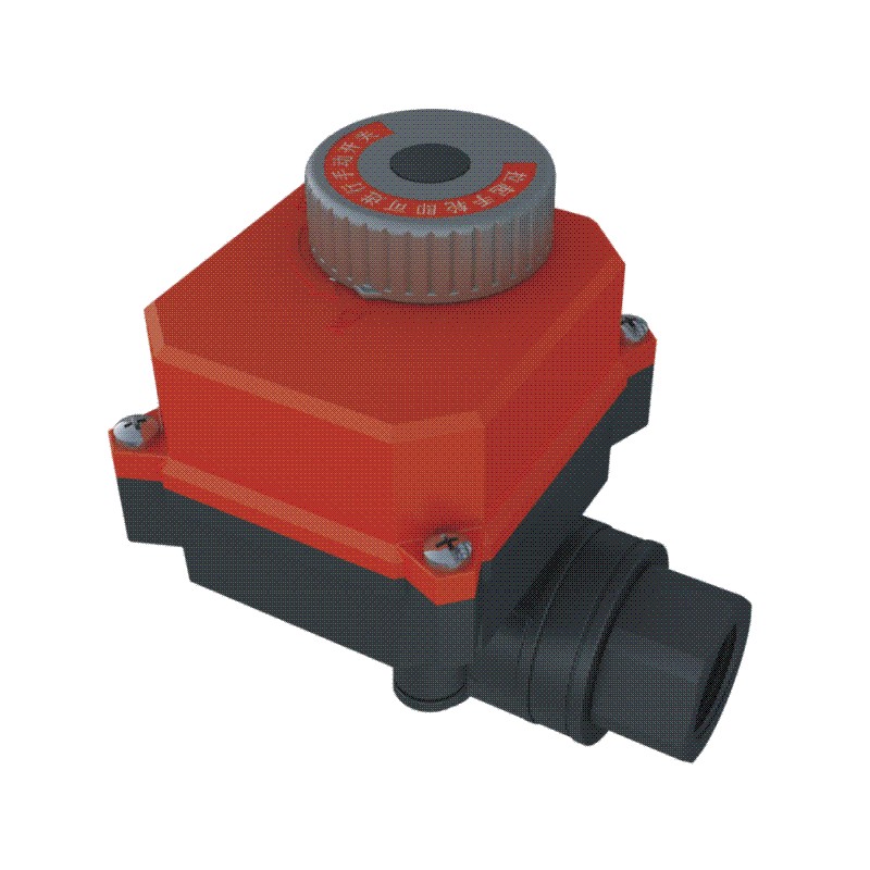 Electronic ball valve with manual function