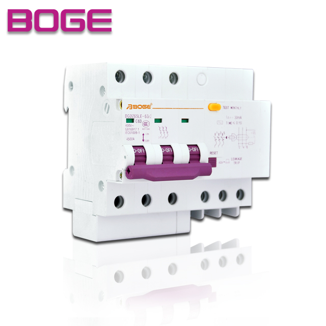 3 POLE RCCB (Residual Current Breaker With Overload Protection)