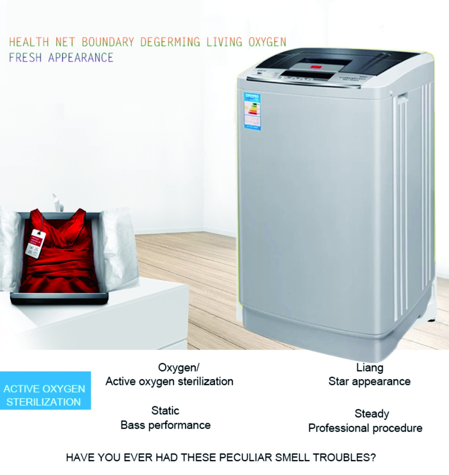 Magic ozone environmental washing  machine  Wheel wave full-automatic   6.5KG