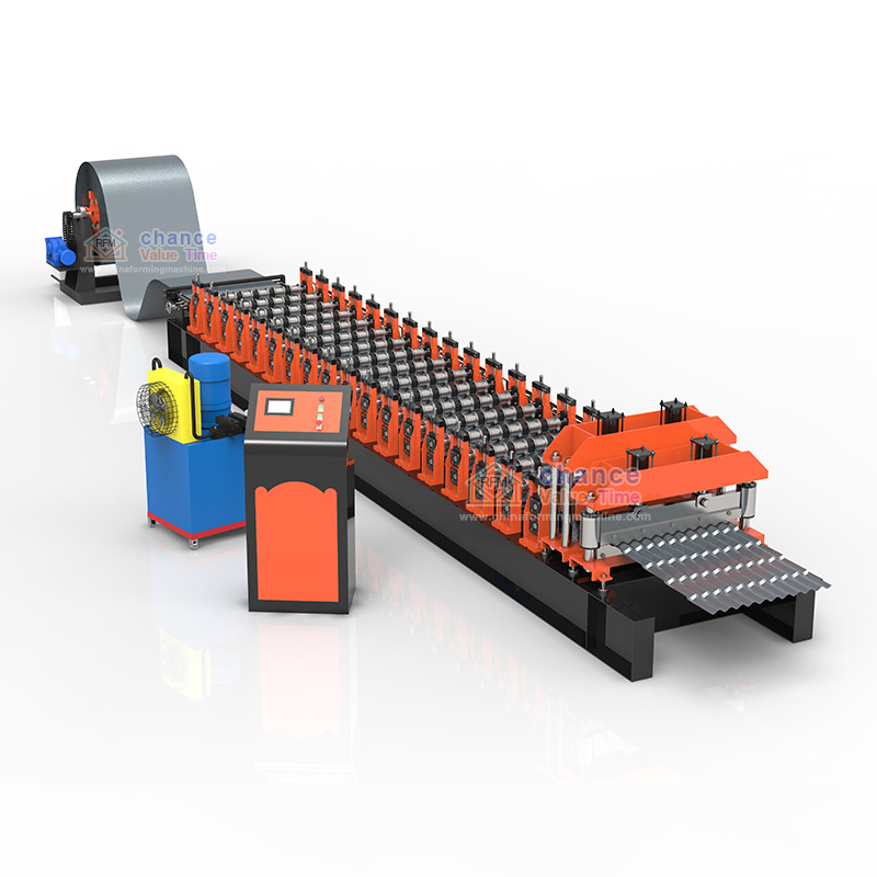 glazed roof tile  roll forming machine