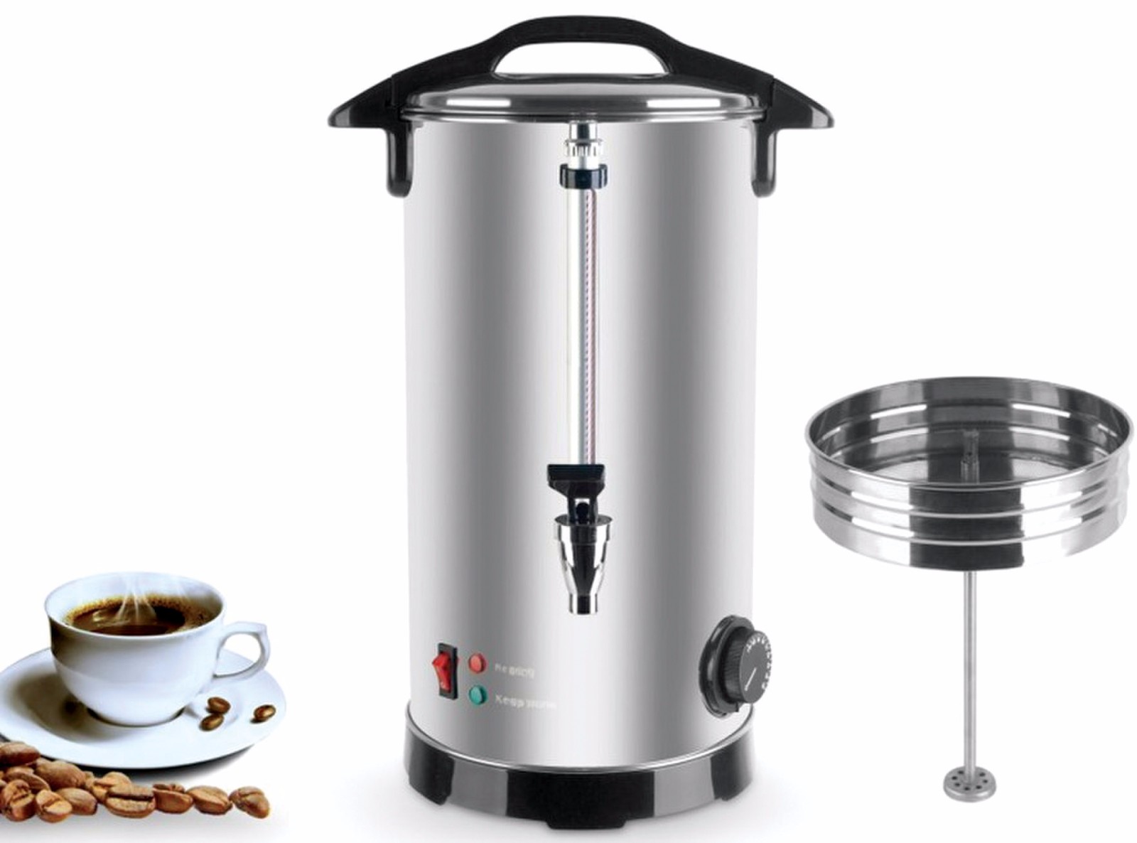 11-35Lcoffee urn of double wall stainless steel coffee percolator for hotel ,restaurant and factory