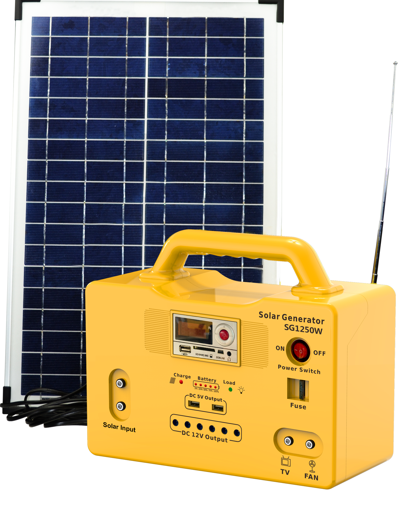 50W solar power generation system  solar generator  home outdoor lighting