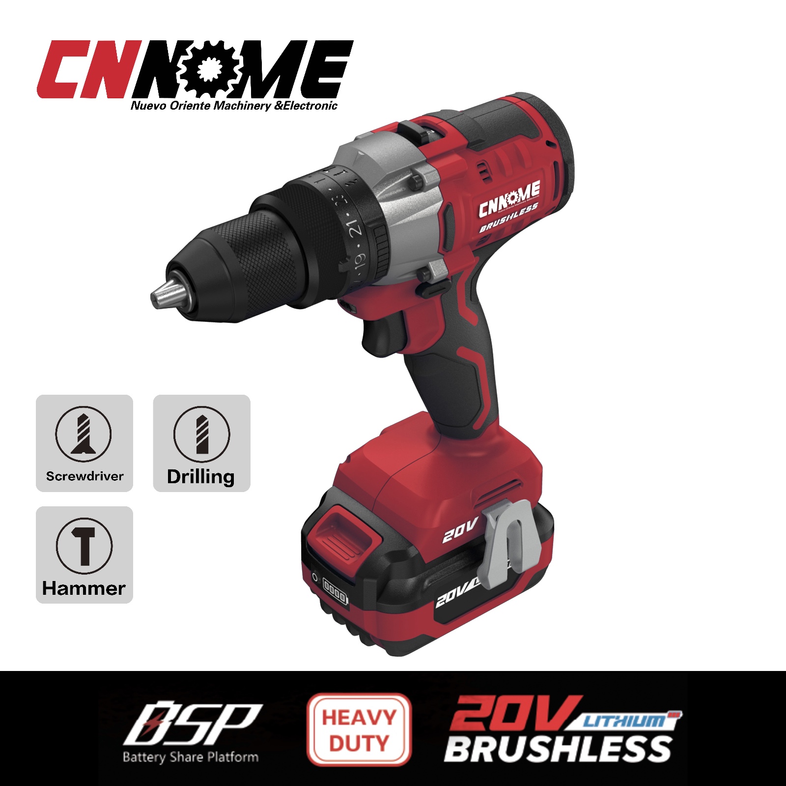 Heavy duty cordless brushless impact drill