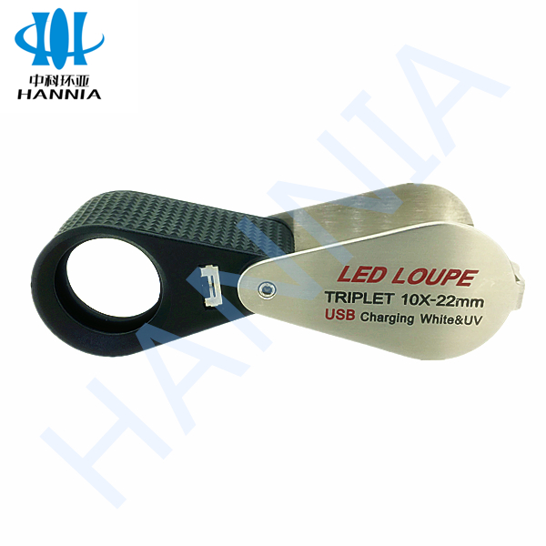 Rechargeable LED and UV Loupe