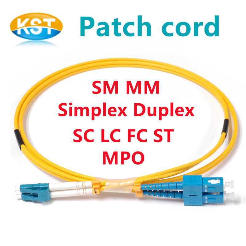 Fiber optic patch cord SM MM Simplex Duplex SC LC FC ST MPO Connector