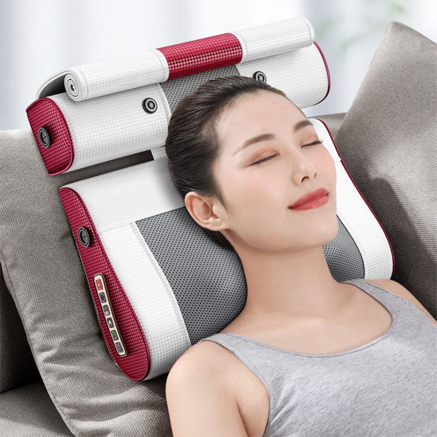 Multifunctional cervical massage pillow