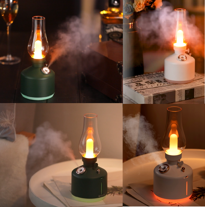 Humidifier with romantic warm light