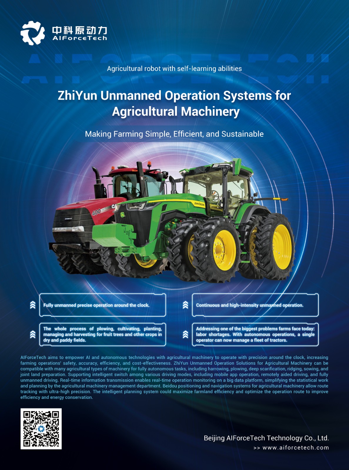 ZhiYun Unmanned Operation Systems forAgricultural Machinery