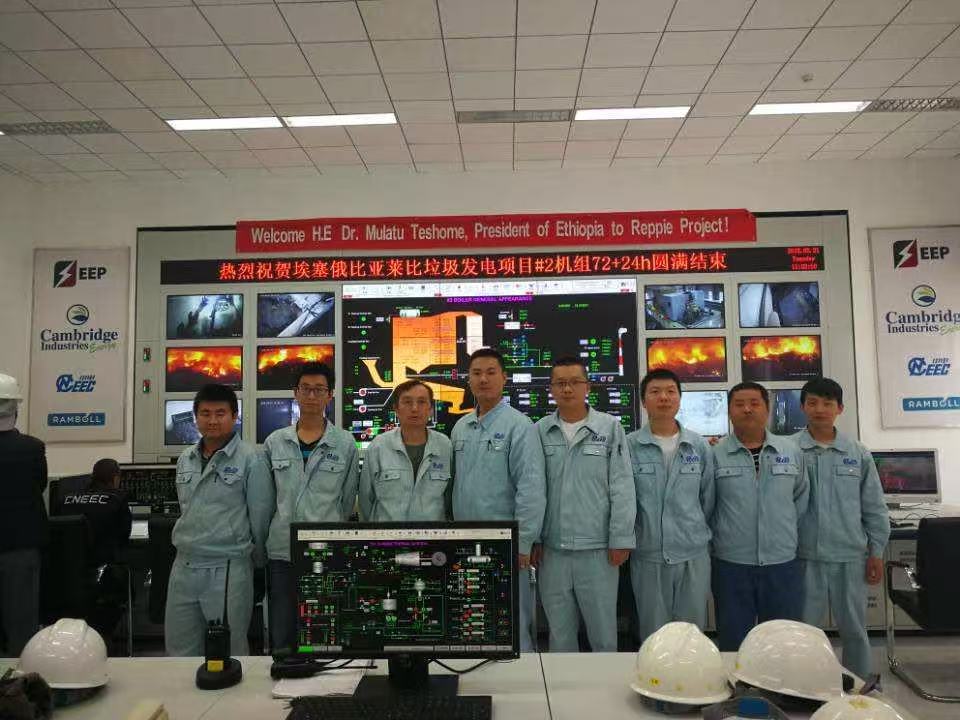 Subsystem commissioning and overall startup testing of the garbage-to-energy incineration project in