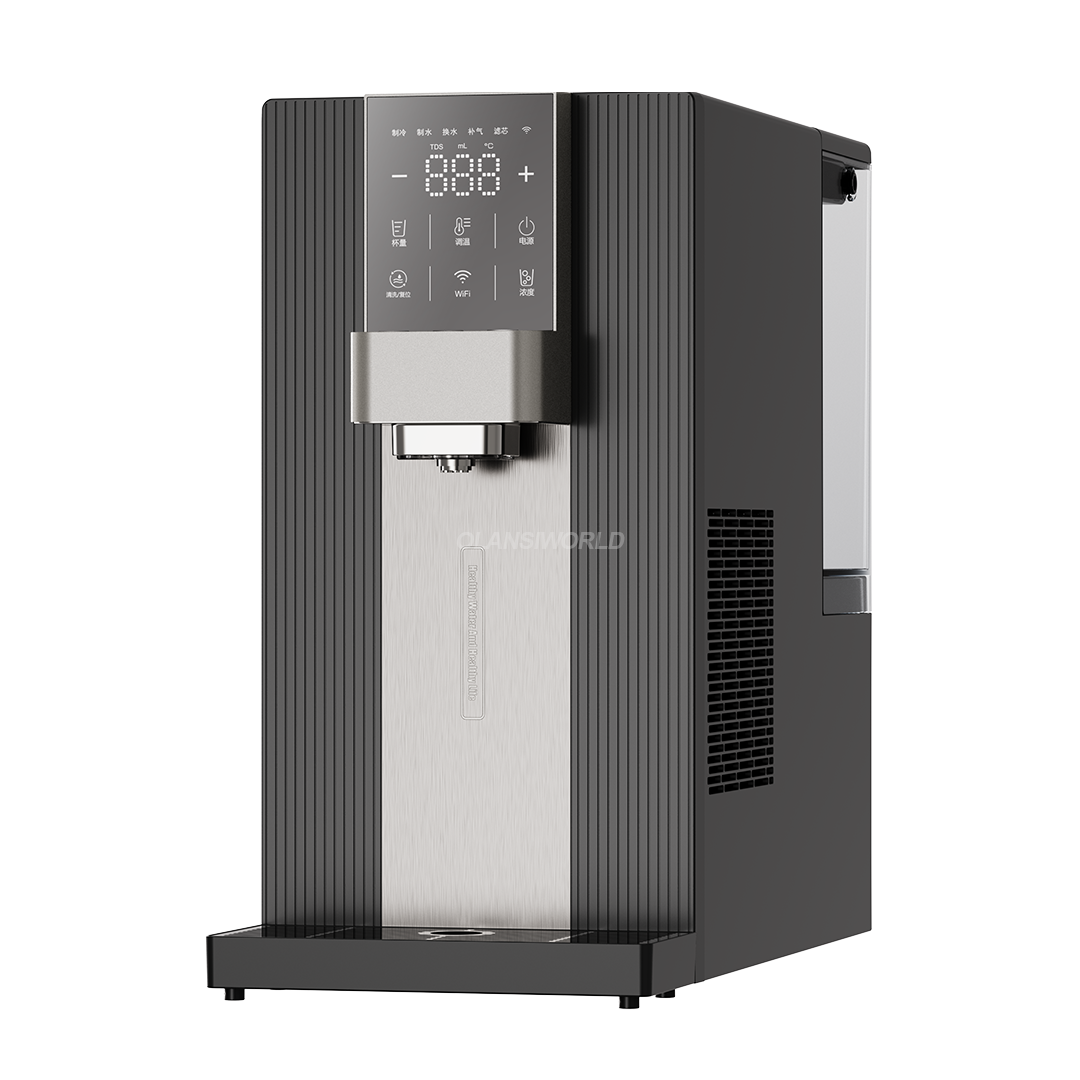W61 Electric Table Top Reverse Osmosis RO Hot and Cold Sparkling Water Purifier Dispenser