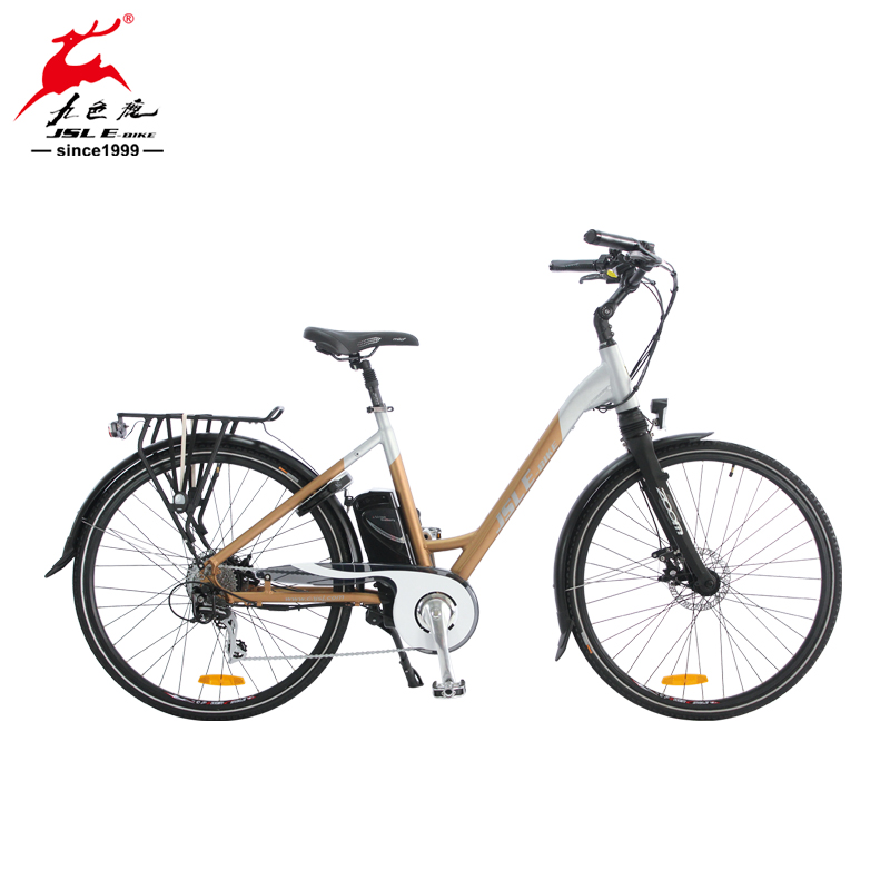 Cost-effective Wholesale 700C Al Alloy Stepped Frame Women City Electric Bicycle