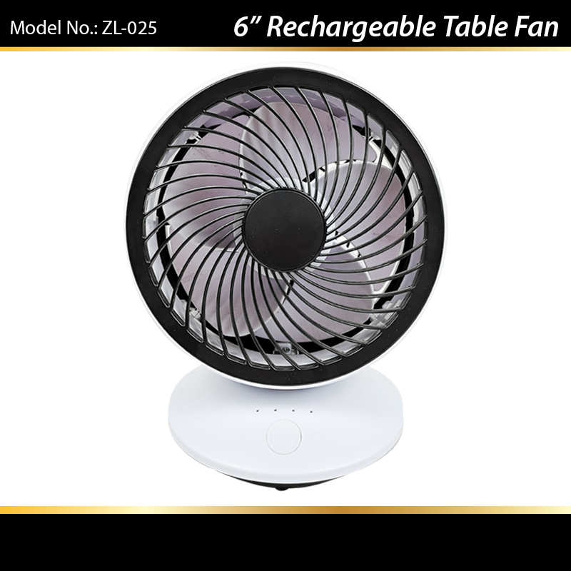 6inch Rechargeable Desk Fan