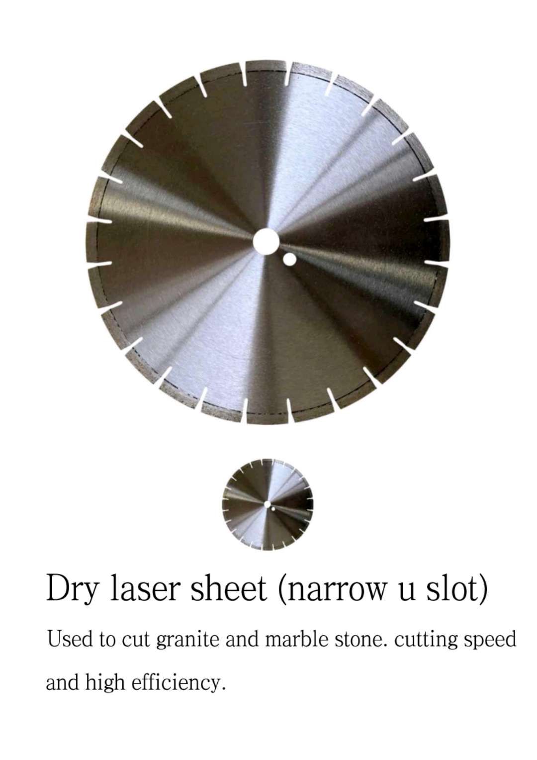 Dry laser sheet(narrow u slot)