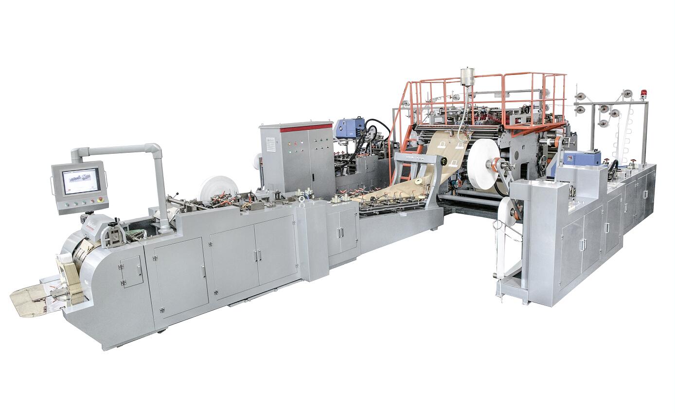 Fully Automatic Roll Fed Square Bottom Paper Bag Macking Machine