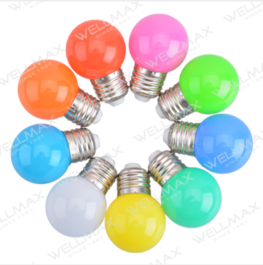 LED Color Bulb G45