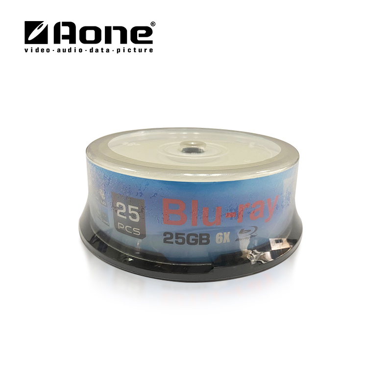 Aone high-definition A grade printable blank BD-R 25GB cake packing
