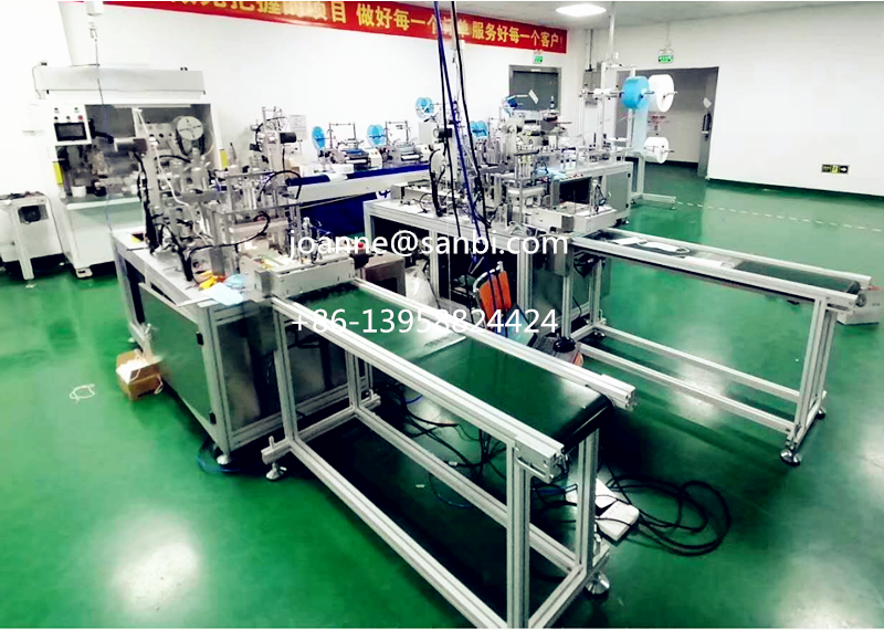 Fully Automatic Disposable Surgical Medical Nonwoven Protective Face Mask Making Machine