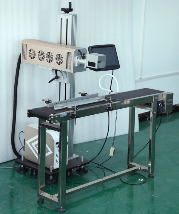 CO2 flying fiber laser marking machine