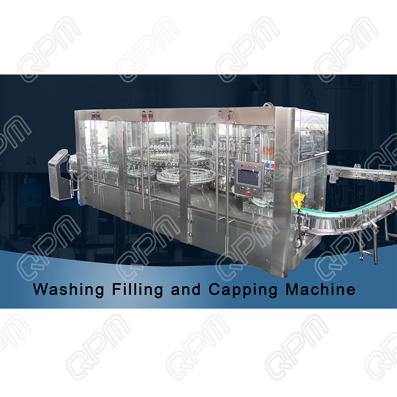 Washing-filling-capping monobloc machine