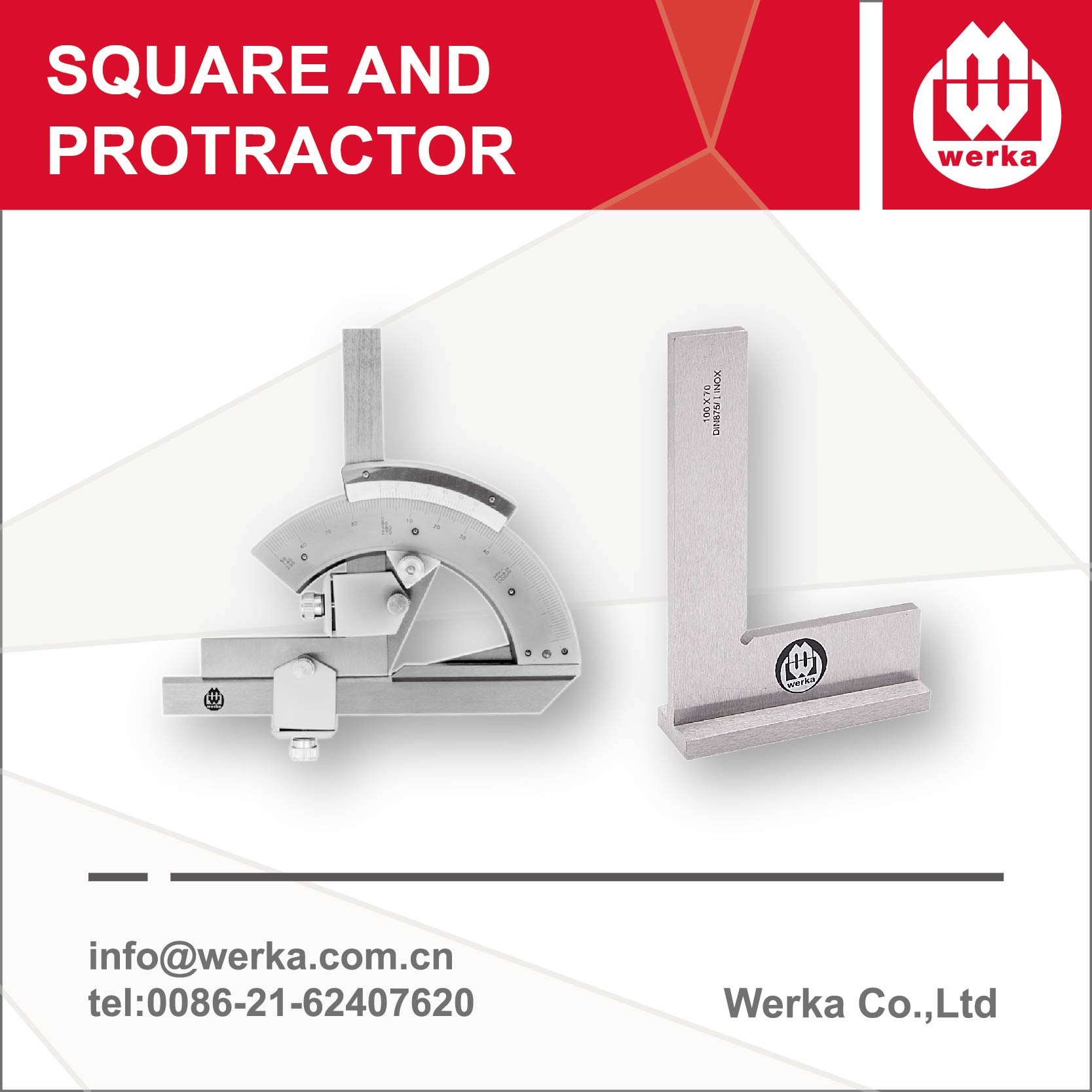 Square and protractor