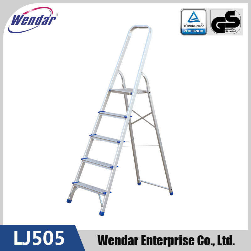 5-step alumnium household ladder with GS
