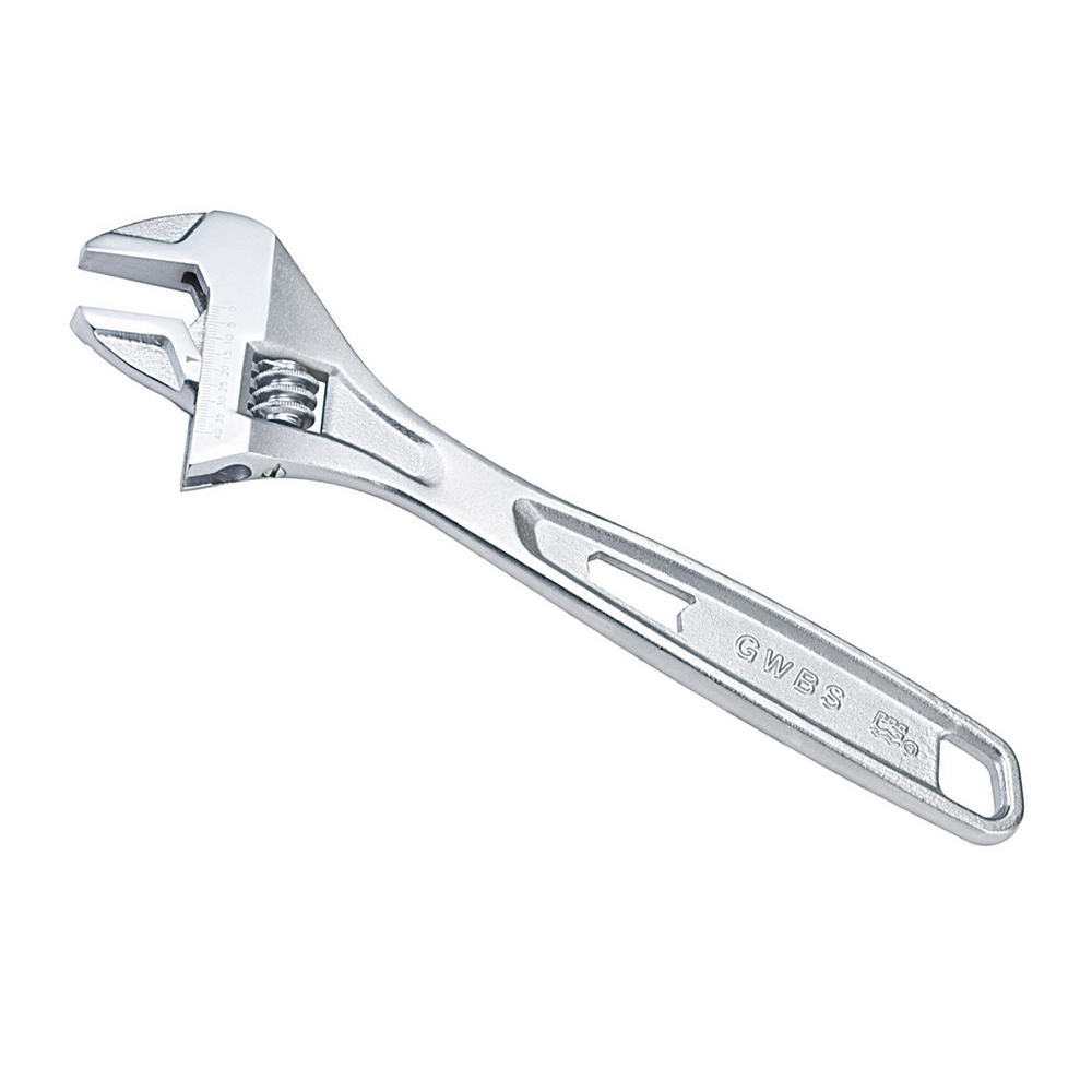 New design JIS standard Cr-v material adjustable wrench/bigger jaw opening adjustable spanner