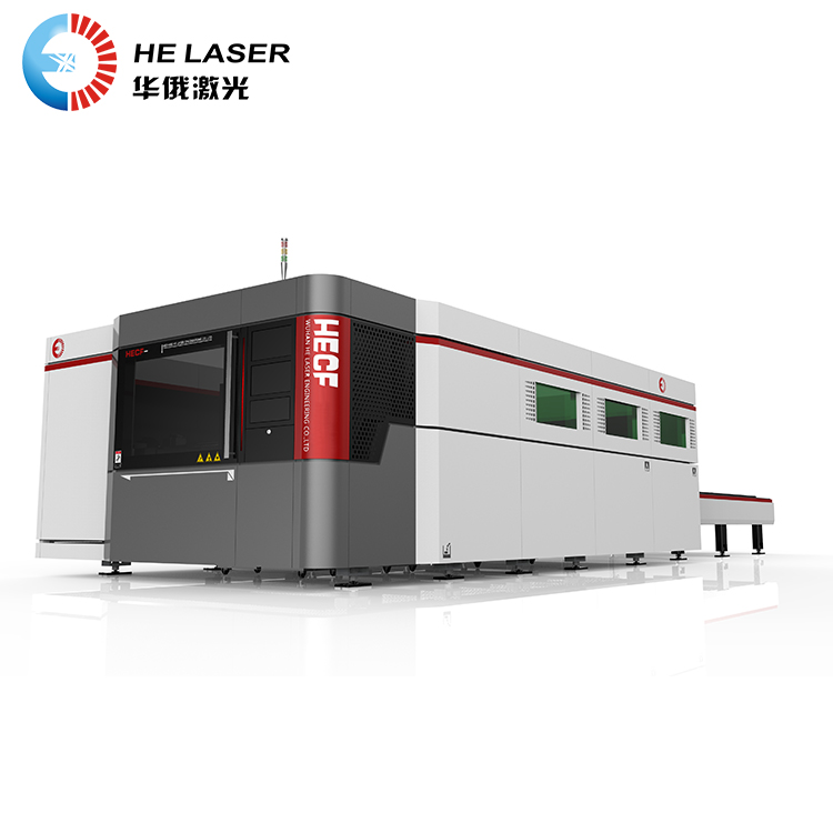 VWJ high power full enclosed high speed switching fiber laser cutting machine