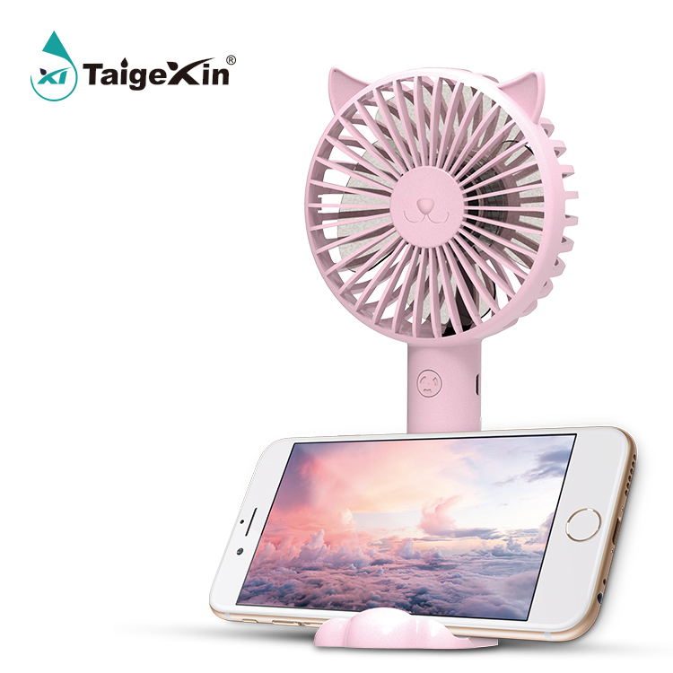 Cute Fan Portable Handheld Rechargeable Air Cooling Mini Fan
