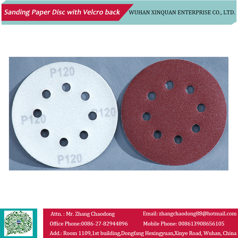 Sand Paper Disc with Vecro Back