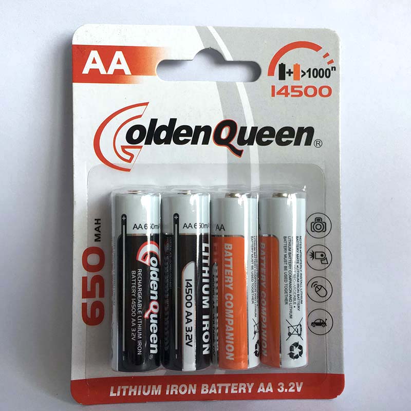 AA 14500 Lithium Iron Battery Blister
