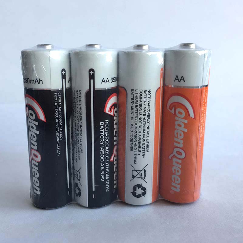 AA 14500 Lithium Iron Battery Shrink Pack