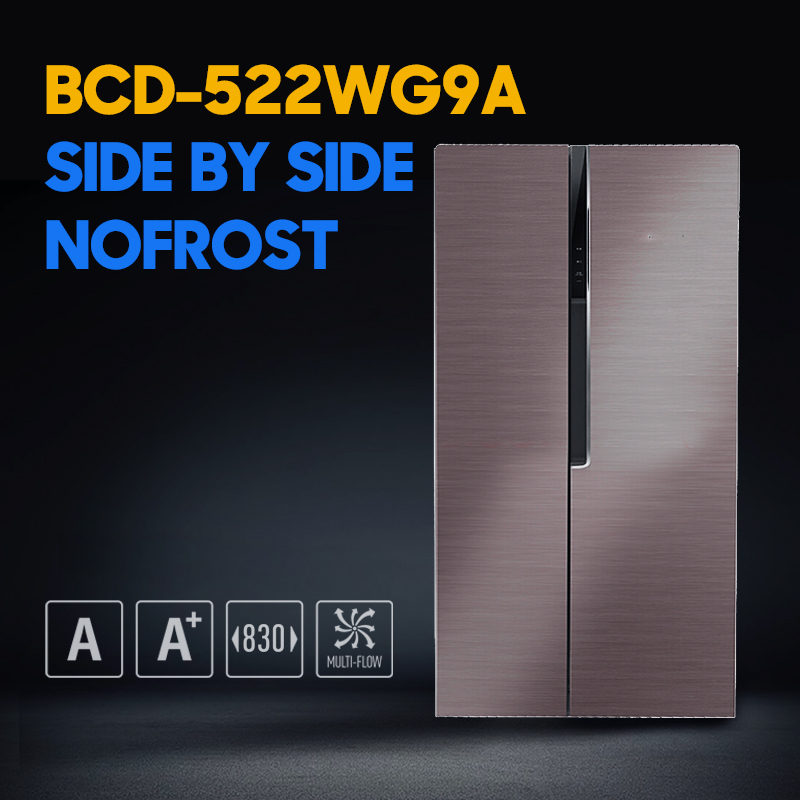BCD-522WG9A  SIDE BY SIDE NOFROST  522L