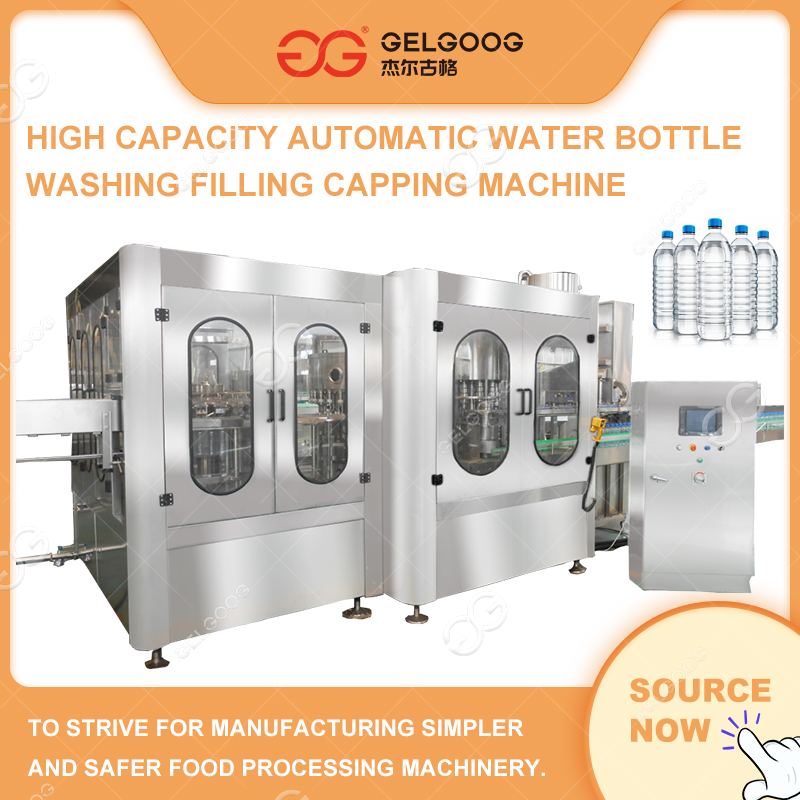 High Capacity Automatic Water Bottle Washing Filling Capping Machine