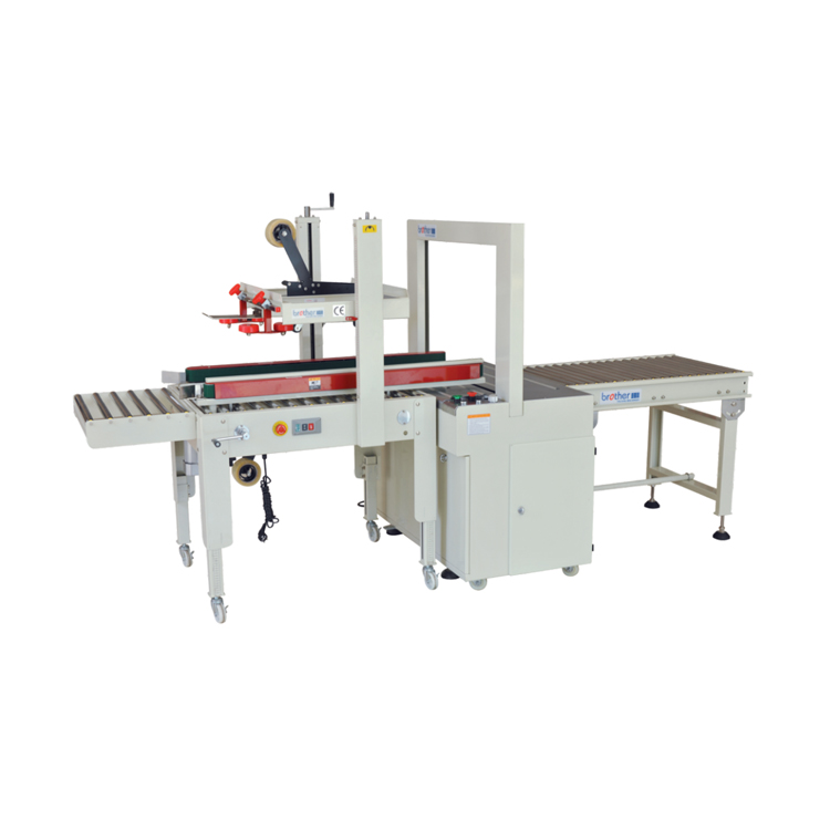 Carton Sealing And Strapping Packing Line