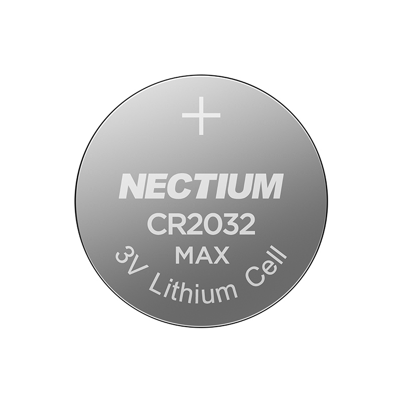 NECTIUM Pure-gold-bottom Button Cell CR2032 5-Battery Pack