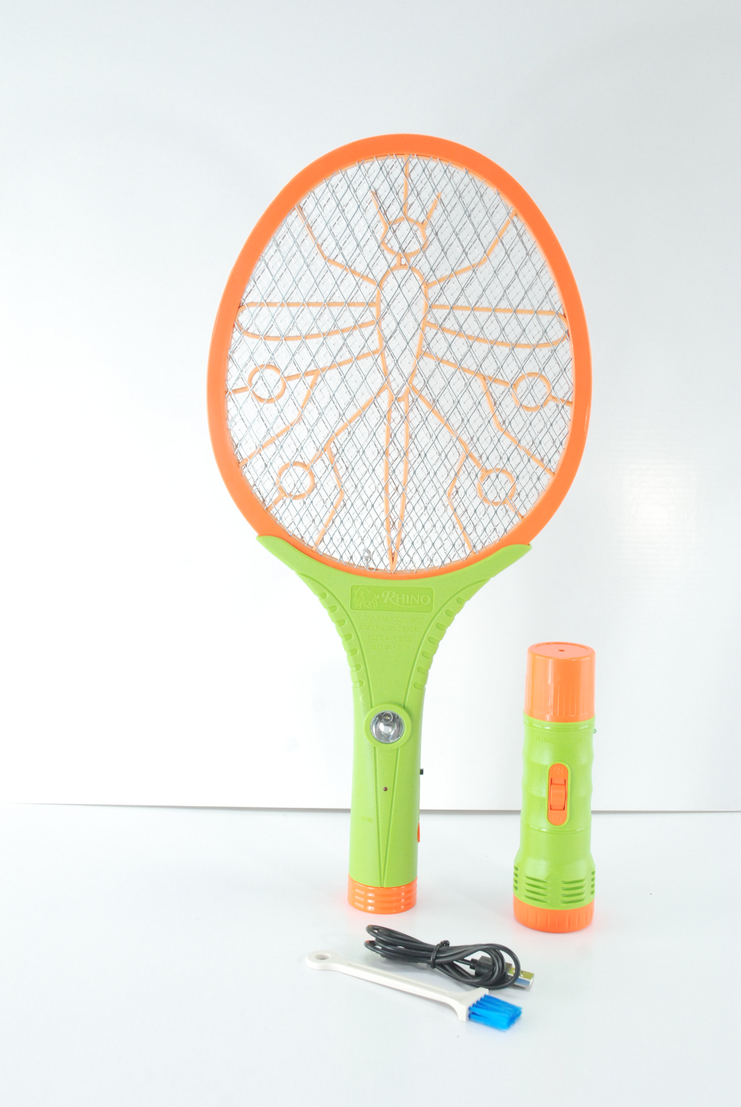 Rechargeable Mosquito Swatter with 7LED Torch