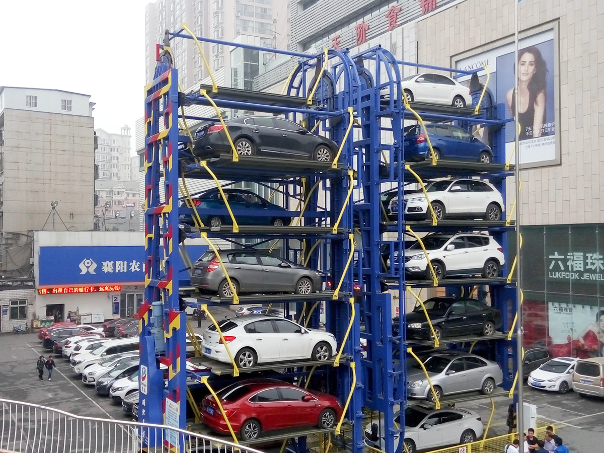 Vertical Rotary smart car parking equipment for 12 SUV cars