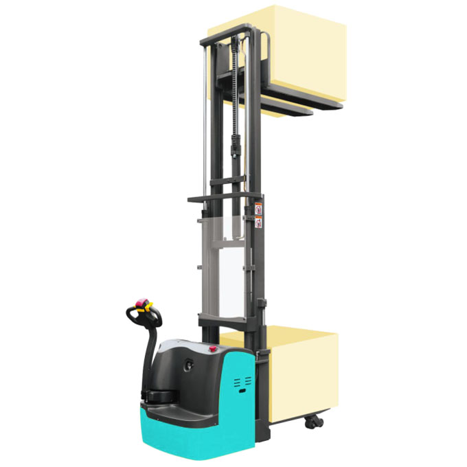 1ton double-pallet electric stacker
