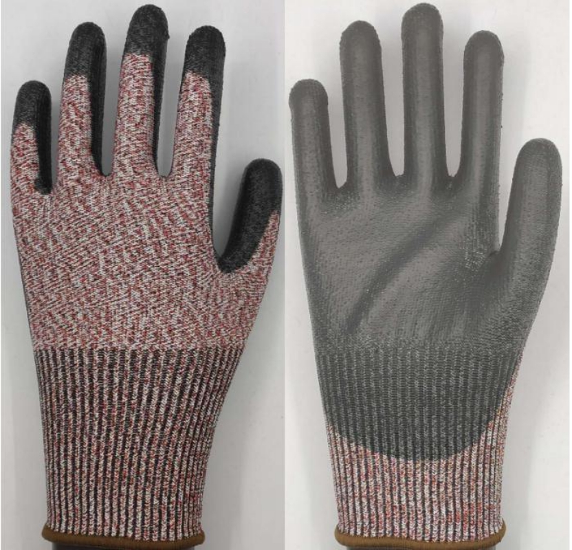 13gauge HPPE    ANTI-CUT level C  Black PU coated   ESD glove