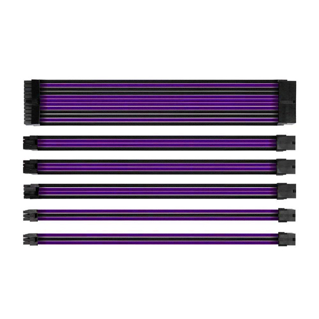Sleeved Cable Extension #black purple