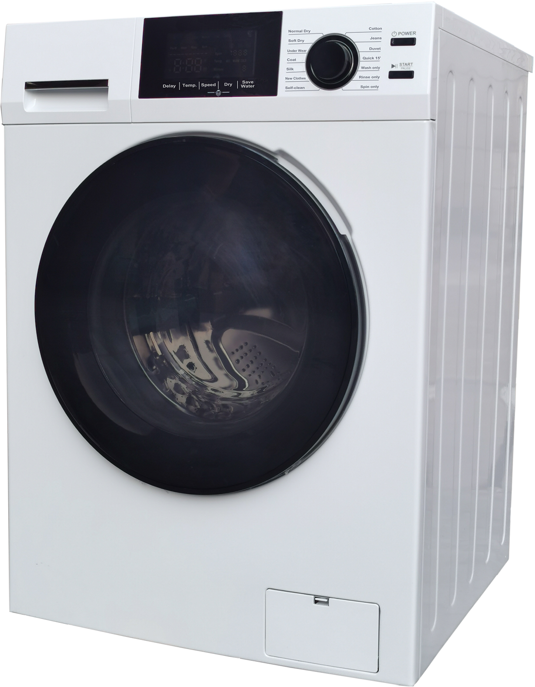 Heavy Duty Front-Load Washing Machine with Dryer