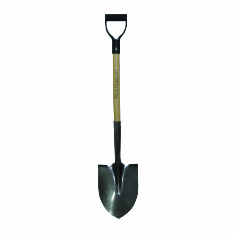 wooden handle round shovel