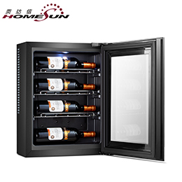 4 bottles Single zone thermoelectric wine cooler